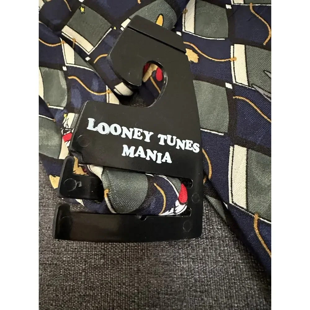Vintage 1995 Looney Tunes Mania Tie Warner Bros Bugs Bunny Taz Tweety Sylvester
